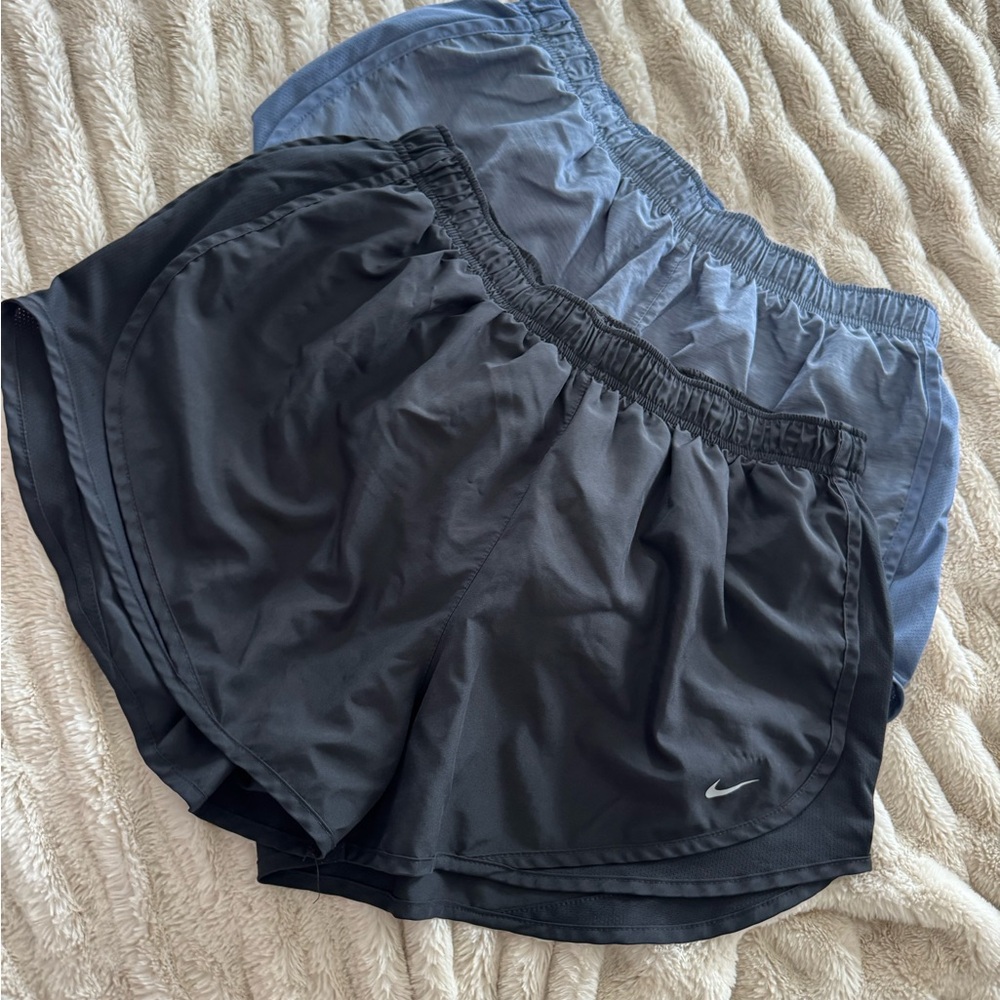 Nike Dri-Fit Running Shorts Bundle 2 Pair. Black & Blue-  Size XL